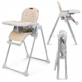Detská jedálenská stolička BENO beige (Kidwell jedálenská stolička béžová)