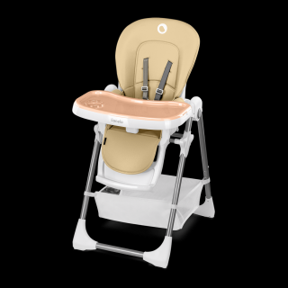 Detská jedálenská stolička Linn plus Lionelo, beige (Lionelo jedálenská stolička beige)
