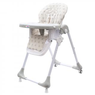 Detská jedálenská stolička NEW BABY Gray Star  (Stolička na kŕmenie )