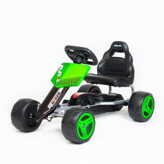 Detská šlapacia motokára Go-kart Baby Mix Speedy zelená (BABY MIX)