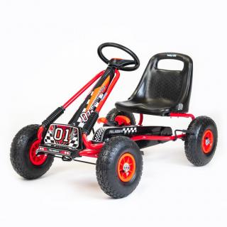 Detská šliapacia motokára Go-kart Baby Mix Razor červená (BABY MIX)