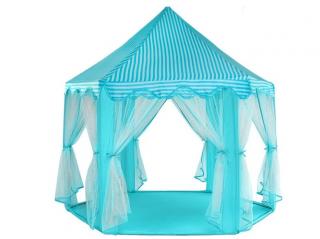 Detský stan pre deti zámok modrý (modrý / blue)