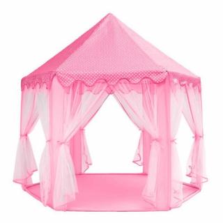 Detský stan pre deti zámok ružový (ružový / pink )