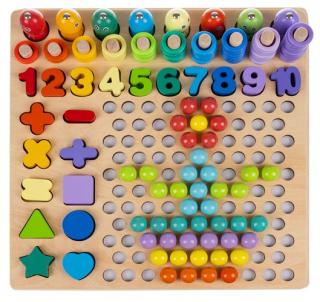 Drevená vzdelávacia hračka, puzzle 17252 (vzdelávacia hračka)