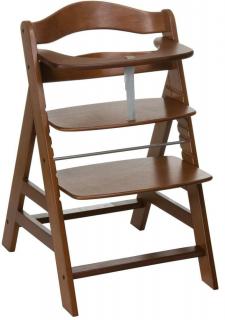 HAUCK Alpha+ Pop Walnut drevená stolička na kŕmenie (Rastúca drevená stolička farba walnut)