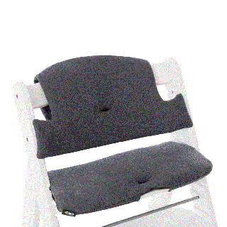 Hauck poťah DeLuxe na jedálensku stoličku jersey charcoal (Alpha+ ,Alpha pop ,Beta - sivý / grey)