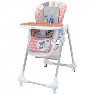 Jedálenská stolička Baby Mix Infant coral pink (Stolička na kŕmenie )