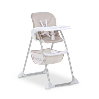 Jedálenská stolička pre deti HAUCK Sit N Fold - Beige  (Plastová stolička na kŕmenie béžová / beige)