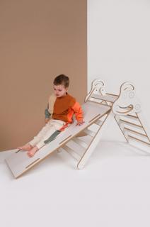 Montessori Pikler sada, obláčíky,  šmýkačka (100% ECO FRIENDLY, vyrobené z prírodných materiálov)