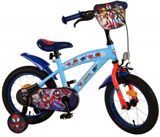 Volare - Detský bicykel Spidey Kids 14" CB- modrý  (Chlapčenský detský bicykel / Spiderman)