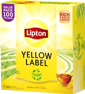 Lipton Yellow Label 100 vrecúšok x 2g  + AKCIA 2+1 ZADARMO