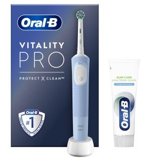 Oral-B Vitality Pro Protect X Vapour Blue + Zubní pasta