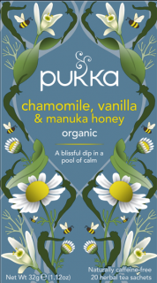 Pukka Chamomile, Vanilla & Manuka Honey BIO 20 vrecúšok  + AKCIA 2+1 ZADARMO