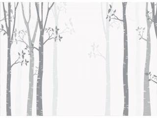 Fototapeta na stenu zimný les (Štýlová retro  tapeta na stenu )