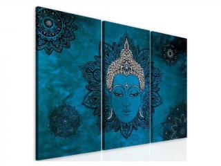Obraz Blue Buddha (3 - dielny obraz na stenu )