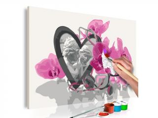 Obraz - maľovaný podľa čísel Angels Pink Orchid (Rozmer 60 x 40cm)