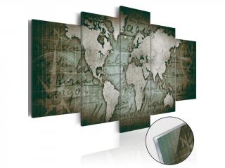 Obraz na skle - Acrylic prints – Bronze map III (Obraz na akrylátovém skle)