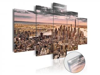 Obraz na skle - New York City: Morning Sky [Glass] (Obraz na akrylátovém skle)