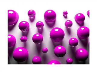 Tapeta na stenu Purple Balls (Štýlová tapeta na stenu )
