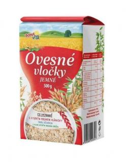 Ovsené vločky JEMNÉ 500g cena za 1 kartón (10 kusov)