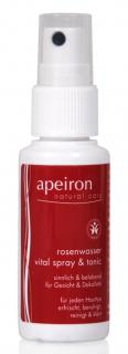 Apeiron vitalizačný pleťový toner s ružami 30 ml