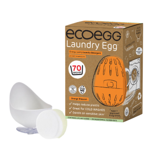 Ecoegg pracie vajíčko na 70 praní s vôňou pomarančových kvetov, detox tableta, držiak na vajíčko