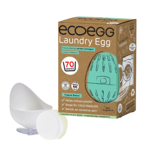 Ecoegg pracie vajíčko na 70 praní s vôňou tropického vánku, detox tableta, držiak na vajíčko