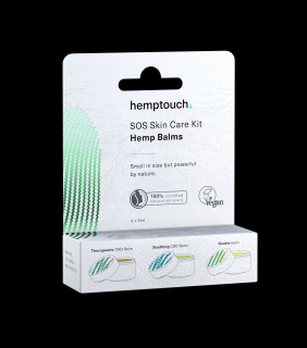 Hemptouch SOS skincare kit - sada 3 konopných balzamov