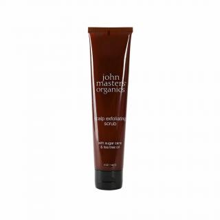 John Masters Organic čistiaci píling na vlasovú pokožku pre rast a zdravie vlasov s cukrovou trstinou a čajovníkom 142 g.