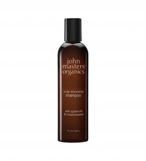 John Masters Organic stimulujúci šampón pre citlivú pokožku s mätou a túžobníkom 236 ml