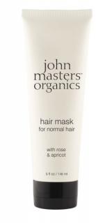 John Masters Organic vyživujúca maska na vlasy s ružou a marhuľou 148 ml