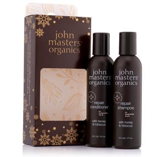 John Masters Organics darčekový set pre poškodené vlasy