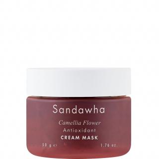 Sandawha upokojujúce pleťová maska s kvetmi kamélie Camelia Flower Antioxidant Cream Mask 50 g..