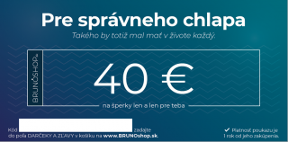 Elektronický poukaz PRE SPRÁVNEHO CHLAPA 40 €