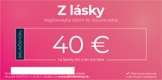 Elektronický poukaz Z LÁSKY 40 €