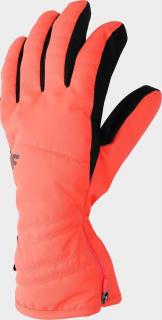 Dámske lyžiarske rukavice 4F H4Z22-RED003 červené Barva: Červená, Velikost: L