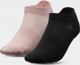 Dámske športové ponožky 4F SOD209 Ružové, čierne Farba: Béžová, Veľkosť: 39-42