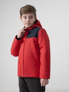Detská bunda 4F J4Z21-JKUM201 červená Farba: Červená, Veľkosť: 128