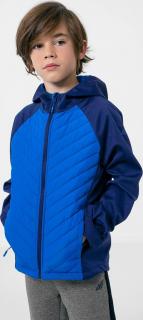 Detská softshellová bunda 4F J4Z21-JSFM201 modrá Farba: Modrá, Veľkosť: 140