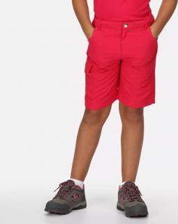 Detské kraťasy Regatta Sorcer Shorts II RKJ106-D4D ružové Barva: Ružová, Veľkosť: 13 let