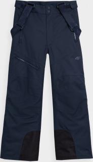 Detské lyžiarske nohavice 4F HJZ22-JSPMN002 tmavo modré Barva: Modrá, Velikost: 122