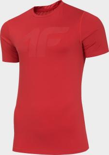 Pánské funkční tričko 4F TSMF004 Červená Farba: Červená, Veľkosť: 3XL