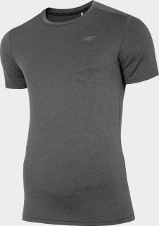 Pánské funkční tričko 4F TSMF301 Černé melange Farba: Čierna, Veľkosť: 3XL