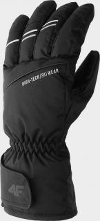 Pánske lyžiarske rukavice 4F H4Z22-REM002 čierne Barva: Černá, Velikost: L