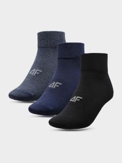 Pánské ponožky 4F SOM302 Modrá_Černá (3páry) Farba: Modrá, Veľkosť: 39-42