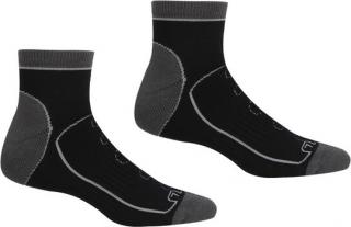 Pánske ponožky Regatta RMH044 Samaris TrailSock 599 čierne Farba: Čierna, Veľkosť: 39-42