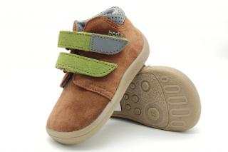 Barefoot kožené členklové topánky BEDA WOODY - BF 00010/W/M/2 30, Hnedá
