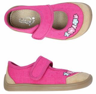 Barefoot papučky Bar3foot Elf Fortune 3BE2/LN23 24, Fuchsia