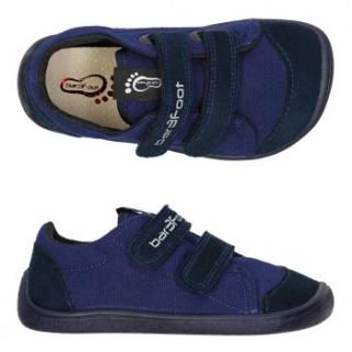 Barefoot tenisky Bar3foot Elf Denver Vegan 3BE29V/2R - navy blue 24, Modrá