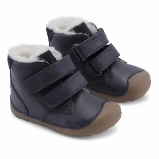 Bundgaard detské kožené zimné topánky PETIT Mid Winter (BG303201DG-519) Navy 18, Tmavomodrá